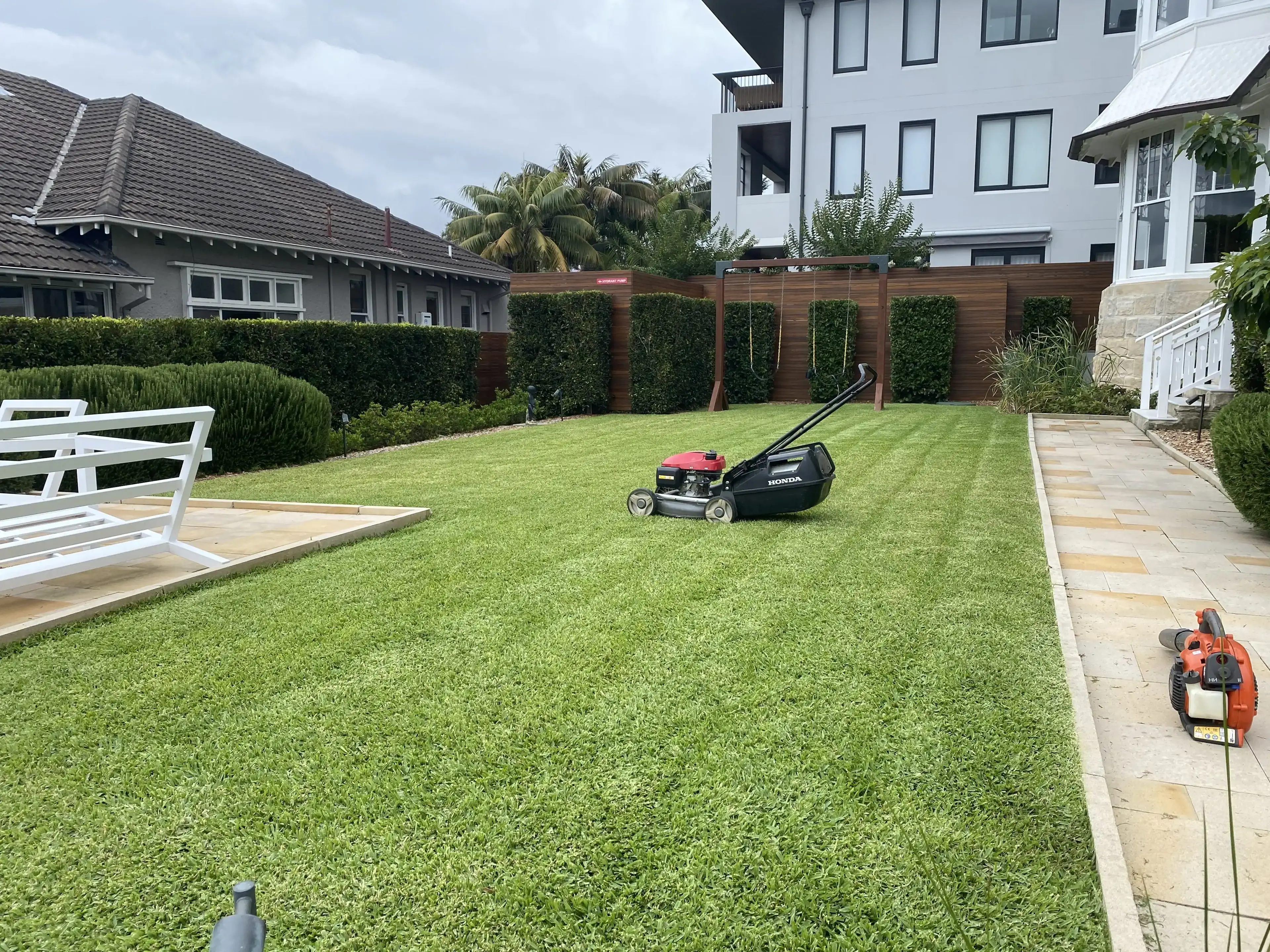 Lawn mowing